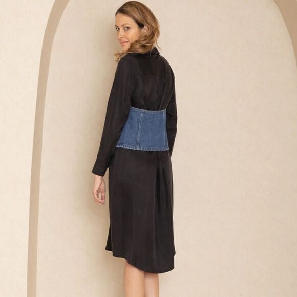 Blue Denim Overlay vest NWT SIZE LARGE - Picture 3 of 3